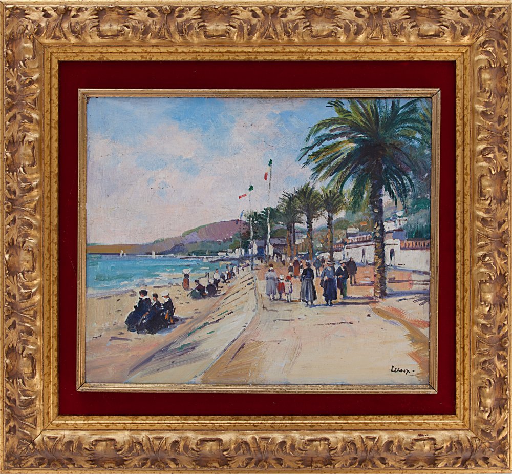 georges paul leroux: Passeggiando in Riviera